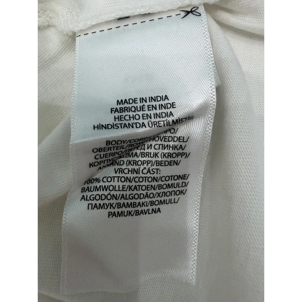 Polo Ralph Lauren Mens 4XB White Plaid Patchwork Logo Embroidered T-Shirt NWT